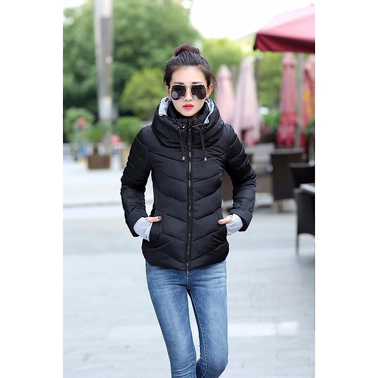 Áo phao nữ trần bông 3 lớp - Ảnh 6