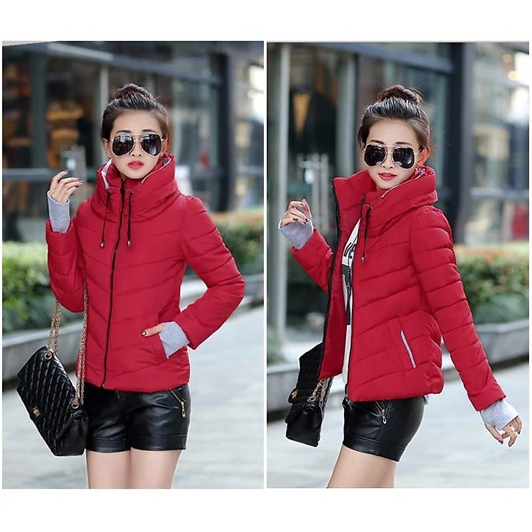 Áo phao nữ trần bông 3 lớp - Ảnh 8