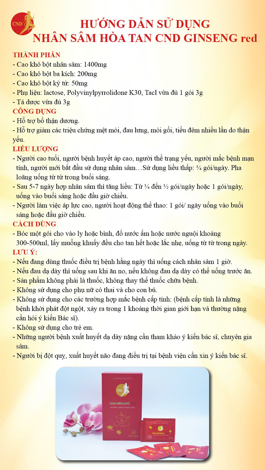 Nhân sâm hòa tan CND Red Ginseng - Ảnh 8